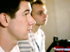 Dustin Hawthorne and Sky Larprince in action