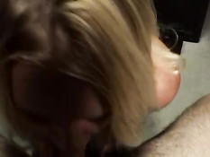 Blond blowing beauty