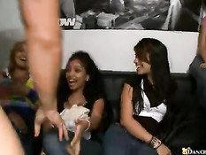 Screaming chicks and a horny dick