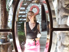 Skinny chick gets it straight in the ass