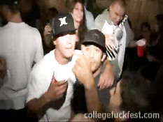 Brunette Blows Stranger In Public