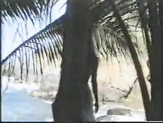 A Banana In Her Bum On The Beach