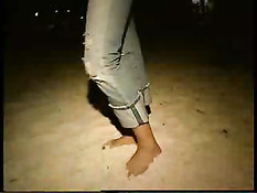 Skinny Bitch Shows Her Tits