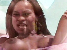 Caramel Masturbates By The Pool