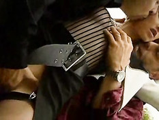 Blonde Slut Gets Double The Pleasure 