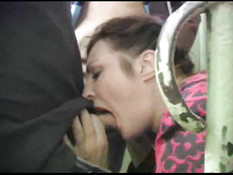 Chubby Bitch Fucks Two Dudes