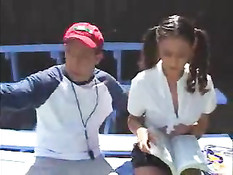 Tight Teen Banged By The Football Players