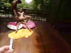 Double Jamming This Hoe On the Patio