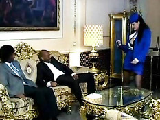 Stewardess Works For Black Men