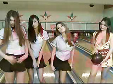 Naked Bowling Battle With Cassia Riley & Vivian Chase!