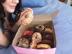 She Loves Her Donuts And Cocks Fresh!