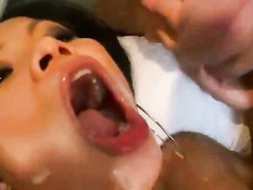 1 Asian (Priva) + 2 Cocks = Big Facial