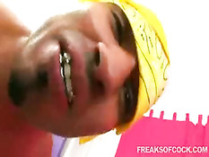 Colossal Cocks Rip Her Mouth