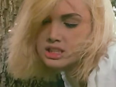 Gorgeous Blonde Bride Fucking In the Open!