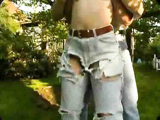 MILF With Big Tits Slams Cock In Backyard