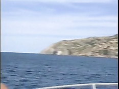 Busty Lifeguard Having Fun On A Boat