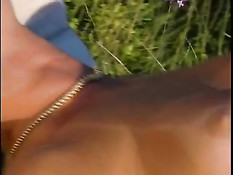 Lifeguard Couple Having Fun In The Garden