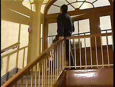 Nasty Student Banged By The Janitor