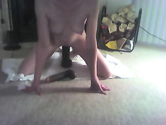 Squirting On A Huge Black Dildo