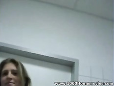 Couple Get Naughty In Public Bathroom