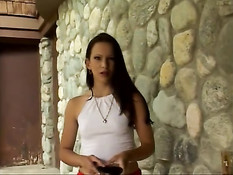 Young tiny tited slim babe banged