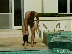 Rimming and buggering at the pool