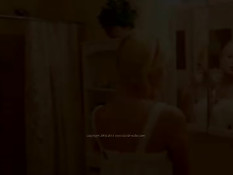 Блондинка мастурбирует и ласкает грудь