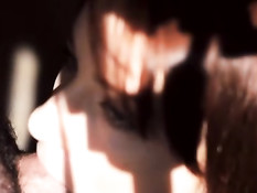 Выдающийся минет от рыжей девки