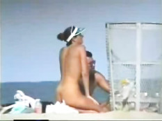 Giant boobs on the beach