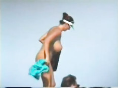 Giant boobs on the beach