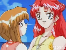 Anime chicks lost on desert island