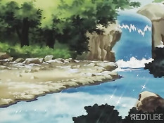 Blonde and redhead seducing boy