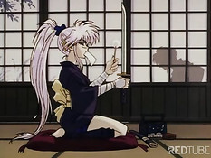 Blond and redhead ninja girls