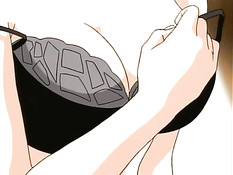 Трах с большегрудой аниме девушкой