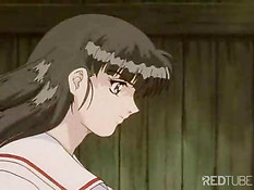 Хентай девушка подверглась жёсткой порке