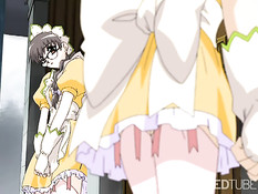 Аниме горничная получает удовольствие