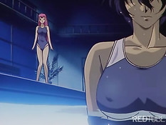 Аниме девушка превращается в сексуальную куклу