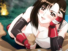 Минет от хентай брюнетки