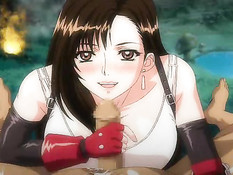 Минет от хентай брюнетки