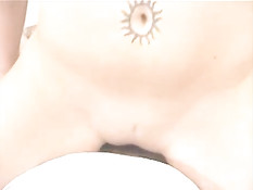 Любительница мастурбирует свою киску и сосет член