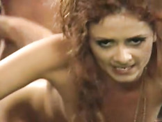 Групповой секс на бильярдном столе