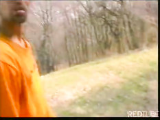 Групповуха в лесу с немецкой красоткой