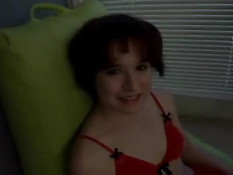 Женщина в чулках ногами дрочит парню член