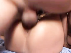 Ебля с грудастой уличной девкой