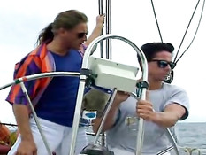 Двойной минет на теннисном корте