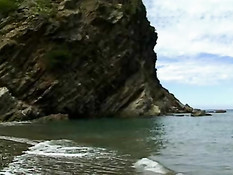 Порно сцена на побережье в Ницце