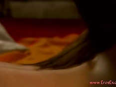 Эротический минет от сексапильной брюнетки