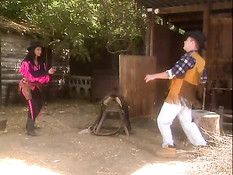 Ебля с партнёршей в два её отверстия