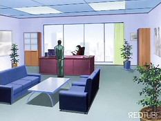 Возбуждённая молодёжь в офисе