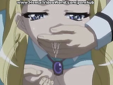 Хентай детка открывает все свои дырочки